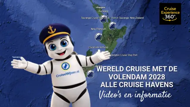 Ontdek de Volendam Wereldcruise 2028 via een unieke interactieve Google Earth kaart